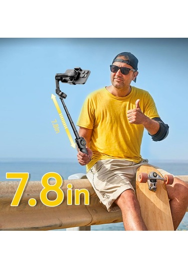 Akıllı Telefon Gimbal Stabilizer - 3 Eksen Video Sabitleyici - Vlog Kamera Stabilizer-tripod