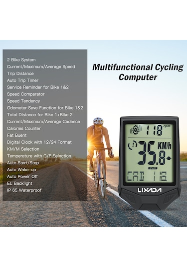 Lixada Xh-bc235-lcd Geniş Ekran Bilgisayar + Cadence 2'si 1 Arada Set Siyah