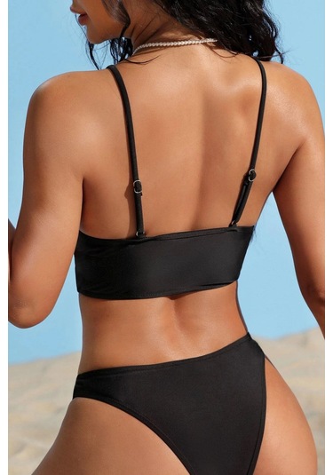 Angelsin Şık Bikini Takım Siyah
