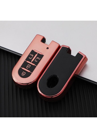 Pembe Toyota Uyumlu İçin Geniş Tankı Daıhatsu La600s La610s La150s Hareket 2015-2019 Metal Çinko Uzaktan Anahtar Kutu Fob Kabuk Kapak Anahtarlık