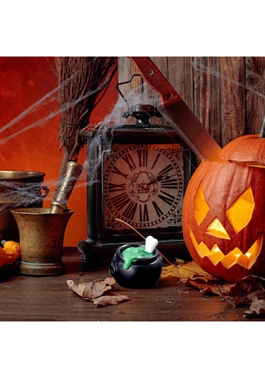 Suntek Cadılar Bayramı Mini Heykelcik Perili 2,8x2,4-cm-kazan