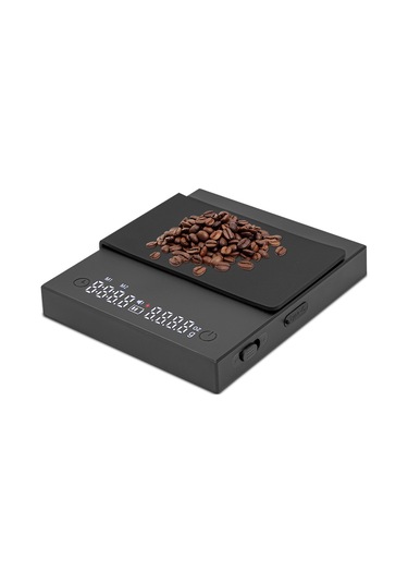 Reedark "profesyonel Kahve Terazisi: 0.1g Hassasiyet, 3 Mod, Usb-c Şarj, Zamanlayıcılı, Silikon Kılıflı" Siyah