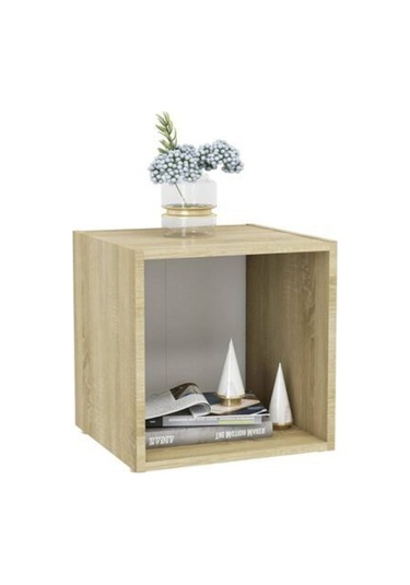 Tdesıgno Enes -kitaplık- Açık Raf - Beyaz 1 Raflı 30 Cm Meşe - Beyaz