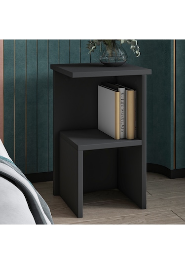 Roisin Modern Çok Amaçlı Komodin & Yan Sehpa Antrasit