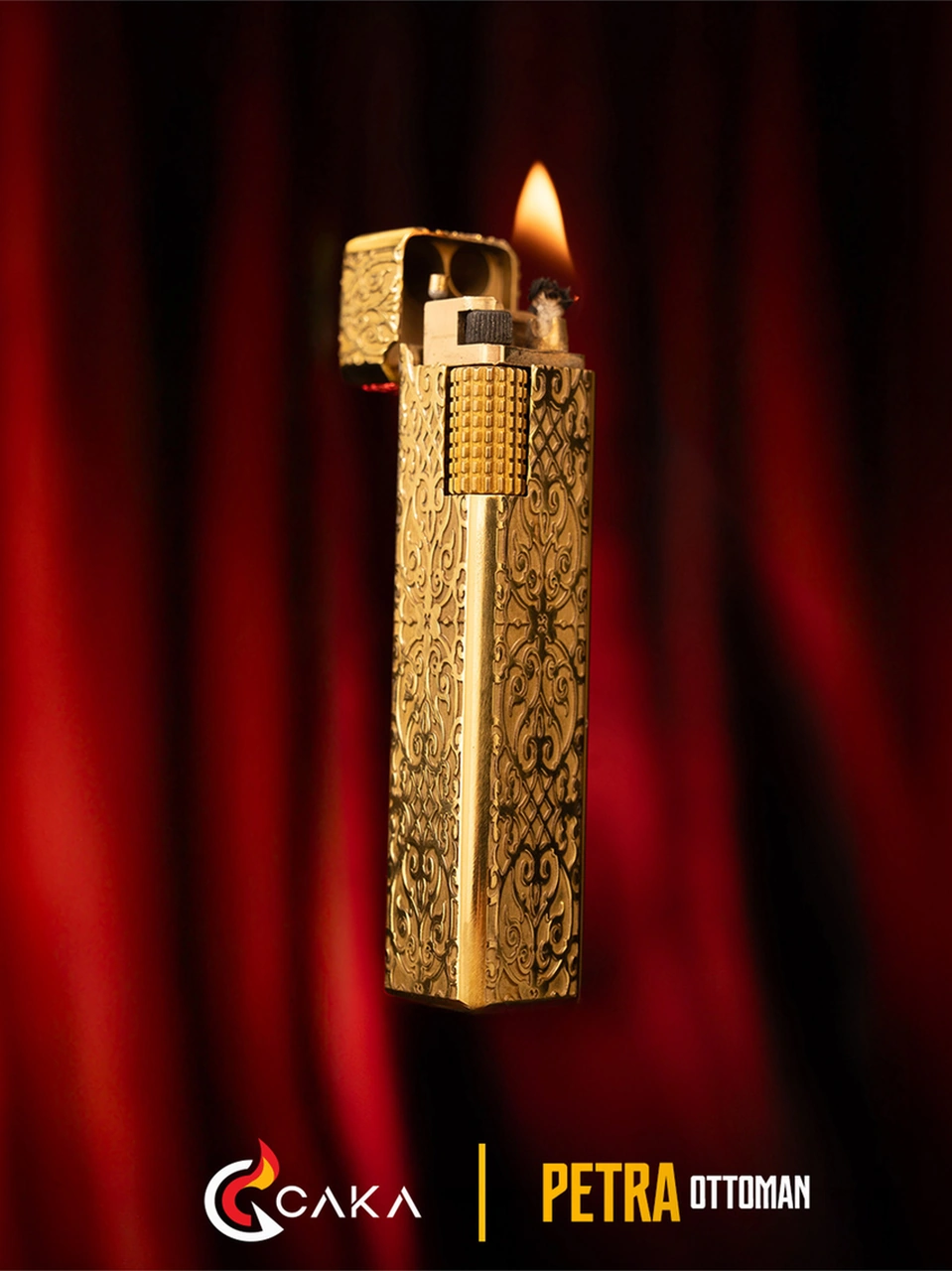 Caka Lighter Petra Ottoman Premium Çakmak Gold