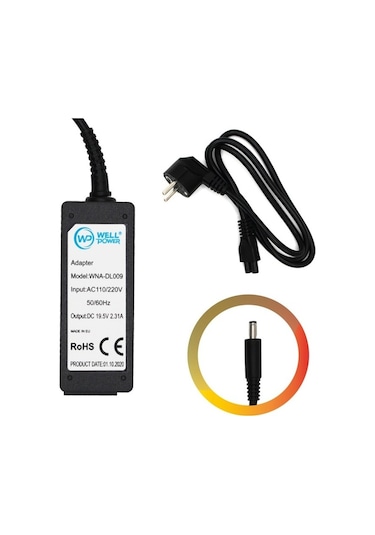 Dell Notebook Laptop Adaptörü 19,5v 2.31a 45w 4.5 X 3.0 Mm Notebook Adaptör