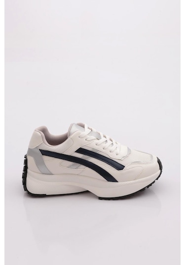 Dgn 83147 Kadin Sneaker Ayakkabi Beyaz Laci Multi