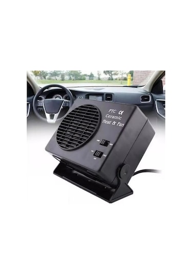 Araba Isıtıcı Isıtma Fanı Araba Camı Buz Çözücü Siyah