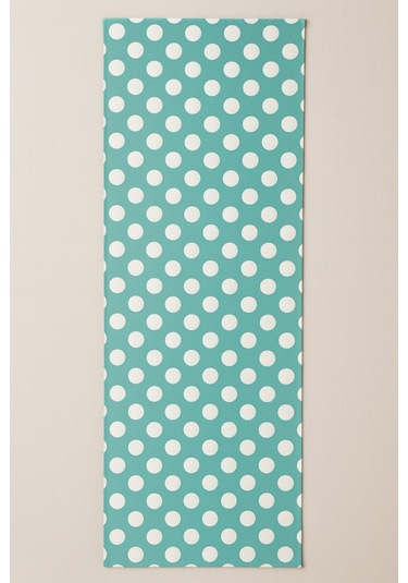 Su Yeşili Puantiyeli Pamuklu Şık Masa Runnerı 50x150 Cm Modern Ve Zarif Masa Örtüsü Runner Su Yeşili Puantiyeli