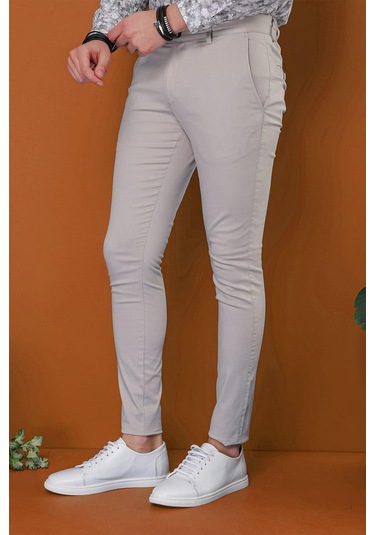 P 1112 Slim Fit Taş Spor Pantolon Taş