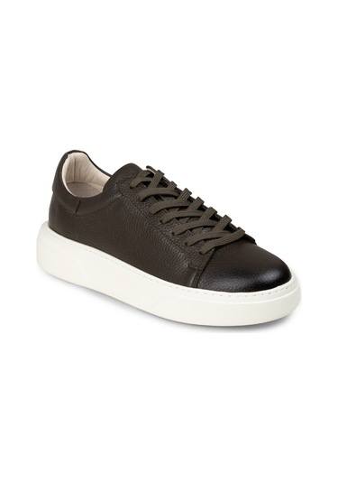 Deery Erkek Hakiki Deri Haki Sneaker Ayakkabı - 04651mhake01