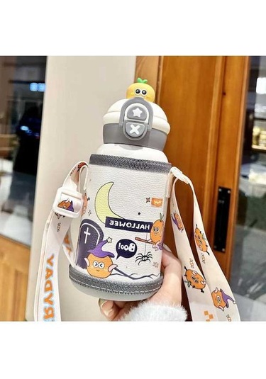 Pazly Paslanmaz Çelik Çocuk Termosu Bardak Beyaz - Çocuklar İçin Sağlıklı Beyaz