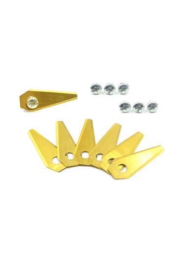 Bosch Indego Robotik Çim Biçme Makinesi İçin 18 Parça Paslanmaz Çelik Bıçak + 18 Parça Vida Yedek Parça Diğer