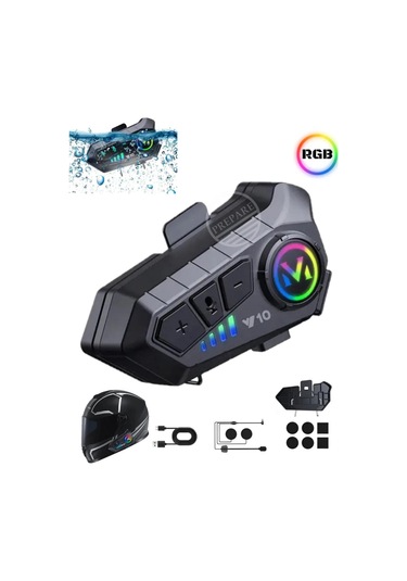Prepare Y10 Bluetooth 5.0 Motosiklet Kulaklık