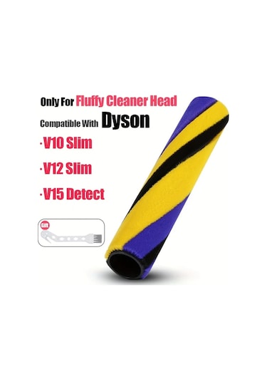 Honeybeeshop  V12slim V15slim V8slim V10slim Sv18 Sv20 Sv22 Uyumlu Kırmızı Yumuşak Fırça Rulosu Yedek Parça Yıkanabilir Geri Dönüştürülebilir