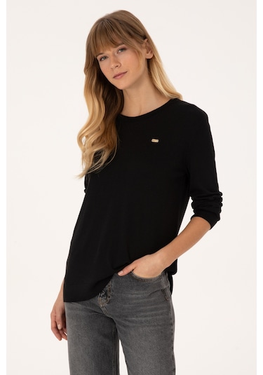 U.s. Polo Assn. Kadın Siyah Kazak /triko 50315449-vr046 Sıyah