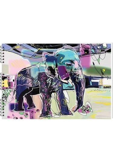 Keskin Color Resim Defteri Spiralli 35x50 Karışık Desen