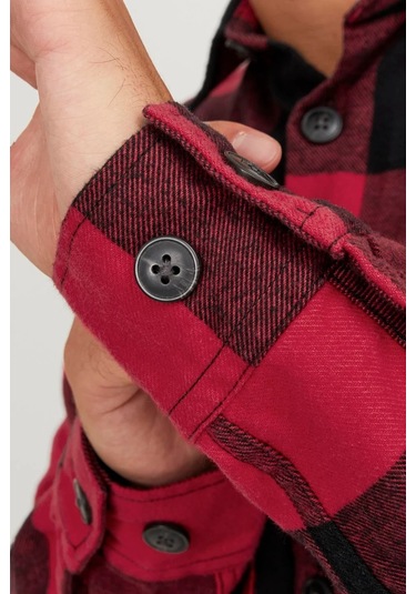 Erkek Jack & Jones Rahat Kalıplı Ceket - Kırmızı Kırmızı