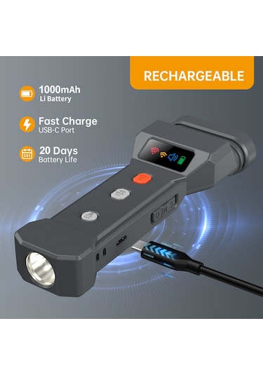 Uu0363 Ultrasonik Köpek Kovucu Köpek Kabuğu Caydırıcı Cihazlar Siyah