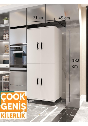 Esmopa Mobilya Fırın Kiler Oyuncak Çok Amaçlı Dolap