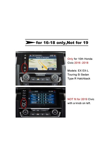 Honda Civic Fc5 Multimedya Temperli Cam Ekran Koruyucu (480322810)