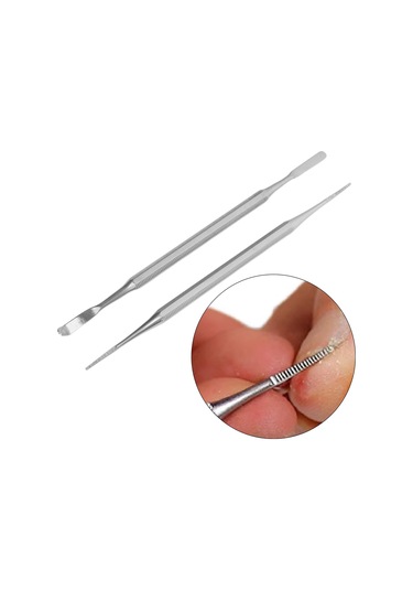 Maiyame Stainless Steel Çift Uçlu Tırnak Aleti: İçbüken Tırnak Temizleyici Ve Kıvırık Kuyruk Tasarımı İle Tırnak Groovelari Temizleme