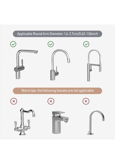 Xiyyadms Küçük Mutfak/banyo Su Arıtıcı Kolu İçin Siyah Abs Materyalli, 360 Derece Döner, Su Akıtma Delikli, Montajsız İki Katlı Depolama Rafı 16-27mm Boru Uyumlu Siyah