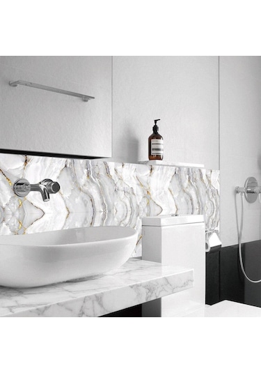 10 Adet 10x10 Cm Gri Beyaz Mermer Fayans Etiket Mutfak Dolap Banyo Ev Dekor Kendinden Yapışkanlı Kristal Sert Film Sanat Duvar Çıkartmaları 14 Diğer