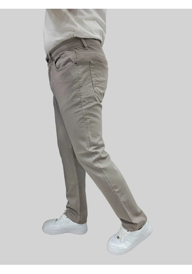 Erkek Enjoy Regular Fit Ligralı Taş Kot Pantolon Taş