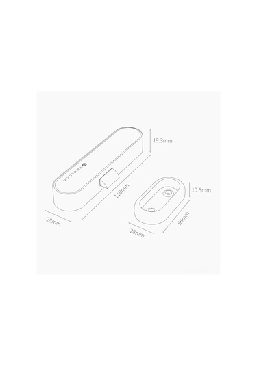 Singree Yeelock Akıllı Çekmece Kilit E - Bt 5.1 Uyumlu, Anahtarsız, Çocuk Güvenliği, Uygulama Yönetimi, Beyaz Aa Pil Dahil