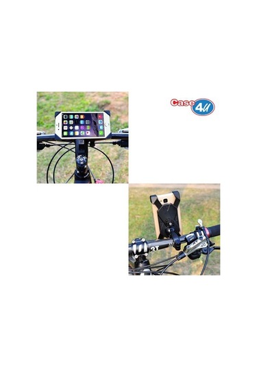 Case 4u Bisiklet Ve Motorsiklet Universal Telefon Tutucu tüm Mod Siyah