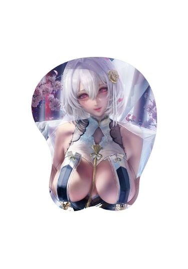 Sevimli Seksi Kız Silikon 3d Mouse Pad Anime Bilek Dinlenme Desteği Opie Ergonomik Kaymaz Yaratıcı Anime Mouse Pad Beyaz