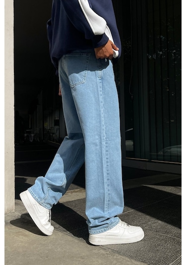 Flaw Basic Baggy Jean Buz Mavi Buz Mavi