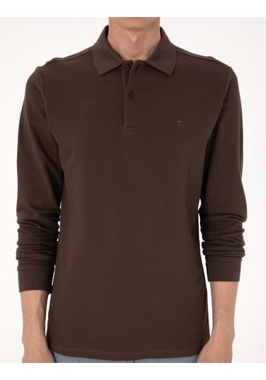 Pierre Cardin Erkek Koyu Kahverengi Sweatshirt 50314048-vr084 Koyu Kahverengi