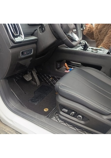 Chery Jaecoo7 Aracına Özel 8d Çift Katmanlı Havuzlu Paspas Takımı Siyah