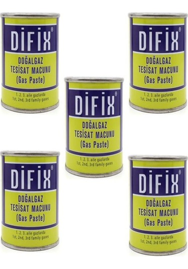 Difix Doğalgaz Macunu 350 Gr 5 Adet