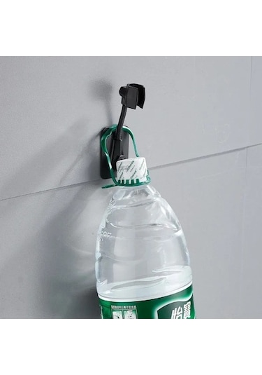 Fortunelane Duvar Montajlı Otomatik Tutucu, Plastik Mat Beyaz Başlık Tutucu, Suya Dayanıklı, Kolay Kurulum, Esnek Metal Çubuklu Beyaz