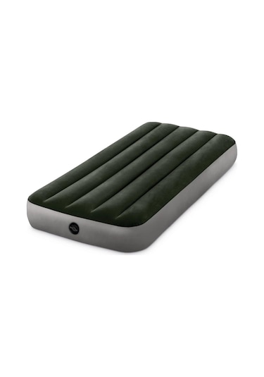 Intex Dura-Beam Tek Kişilik Şişme Yatak Yeşil - Gri Koyu Yeşil