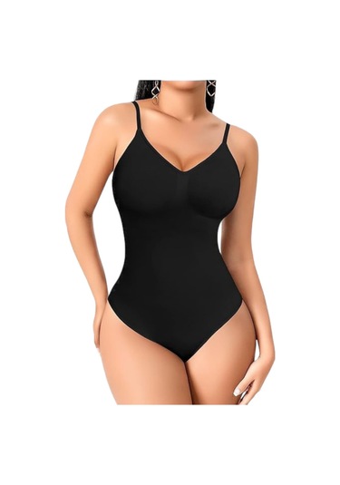 Mood Agenda Kadın İnce Askılı Çıtçıtlı Slip Body Korse Siyah