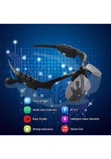 Maiyame "domary Akıllı Polarize Güneş Gözlüğü: Bluetooth Kulaklık, Müzik Ve Mikrofonlu Kablosuz Ses Kontrolü"