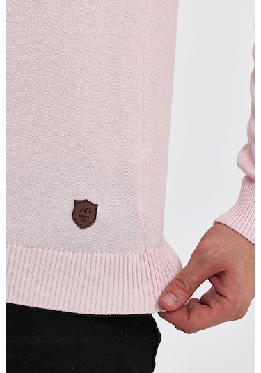 Alexandergardı Bisiklet Yaka Triko Kazak, Pembe E20-18907 001