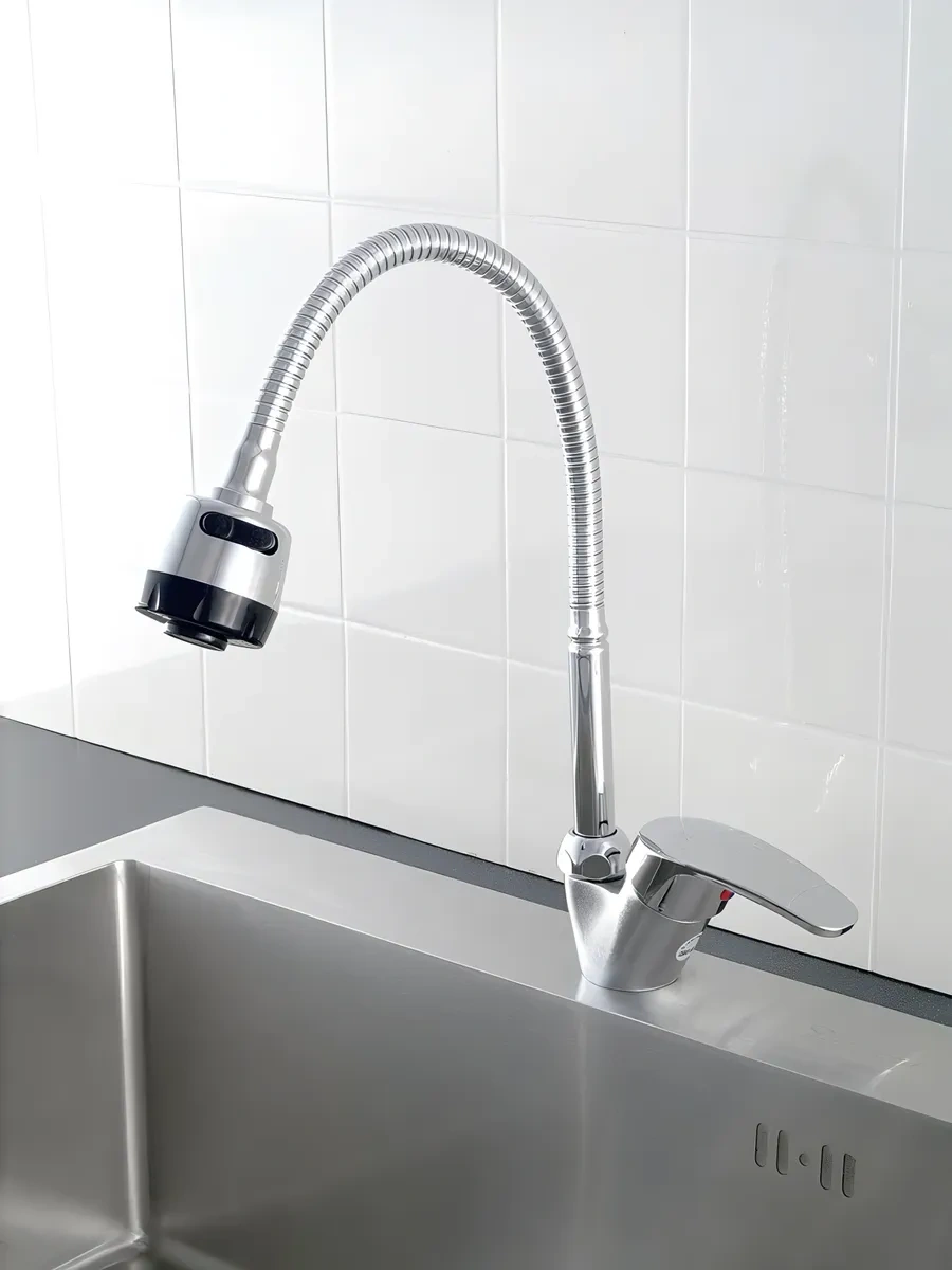 Potato Esnek Uçlu Mutfak Musluğu 228245206 Krom