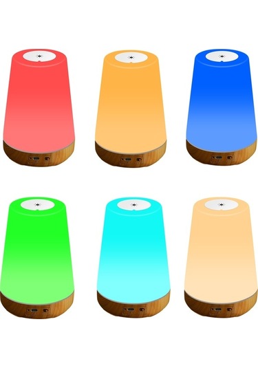Maoyaya Renk Değiş. Dokunmatik Rgb Gece Lambası - 3 Seviye Parlaklık Diğer