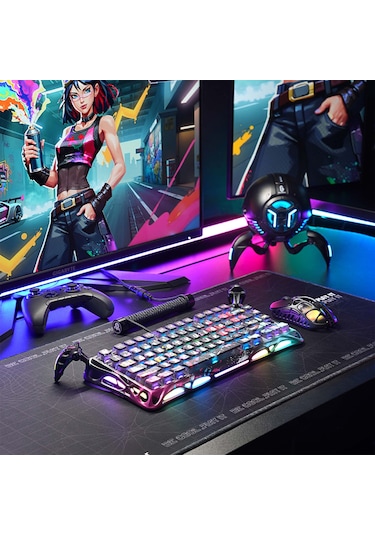 Gravastar Mercury V75 Pro He Hall Effect Manyetik Switch Gaming Klavye, Hot-swappable, Rapid Trigger