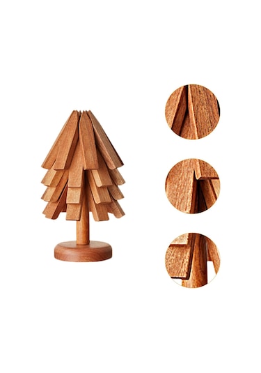 Suntek Yalıtım Matı Sıcak Tencere Tutucular Kase Gereçleri 4 Adet Gül Ağacı Pembe