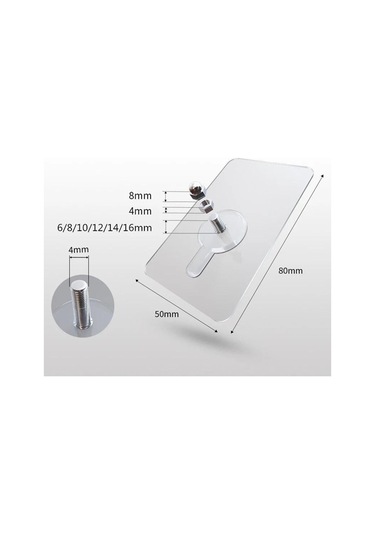 5/10/20 Adet Yüksek Kaliteli Yumruksuz Vidalar Güçlü Kendinden Yapışkanlı Vantuz Enayi Duvar Kanca Askı Mutfak Banyo Araçları 10 10mm Diğer