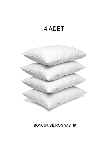 Vionel Home 4 Adet Ekonomik Boncuk Silikon Otel Yastığı 50 x 70