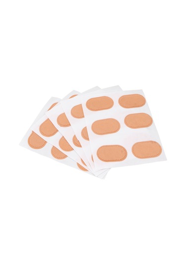 Maiyame 5 Yaprak Cilt Rengi Pamukçu Topuk Koruması, Basıncı Dağıtan, Sürtünmeyi Önleyen Kuru Cilt Yastığı 30 Adet