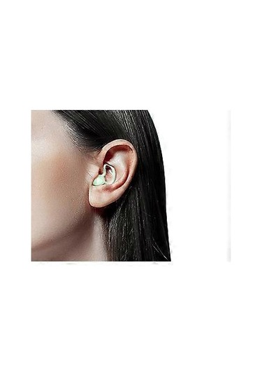 İki Çift Siyah Yeşil Gürültü Önleyici Kulak Tıkacı