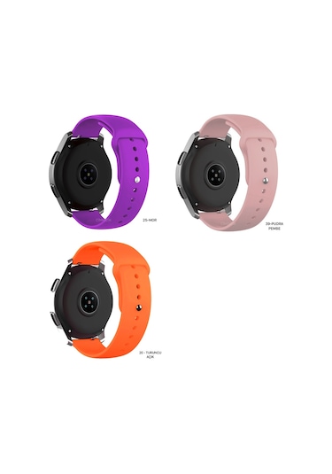 Samsung Galaxy Uyumlu Watch Active 2 40Mm Kordon Kayış (20 Mm) Silikon